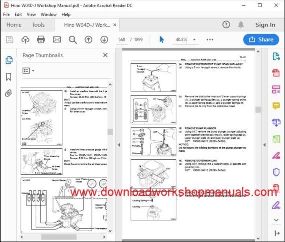 HINO 300 series repair manual